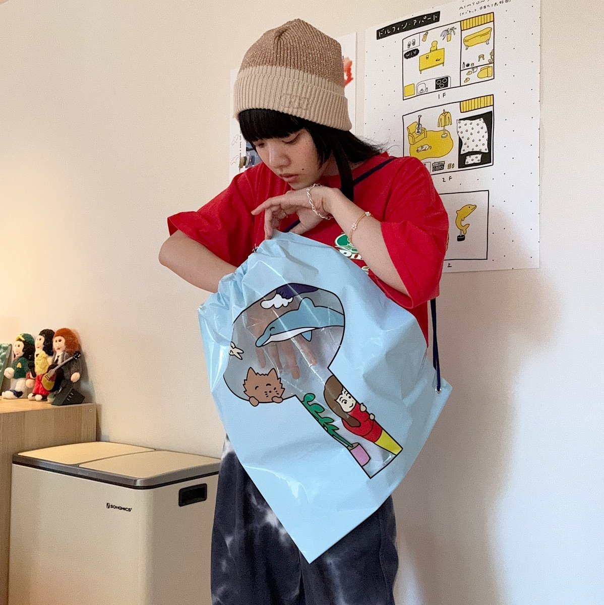 タイダイT🎨 リバーシブル仕様のアートポスター (裏と表で絵が違う