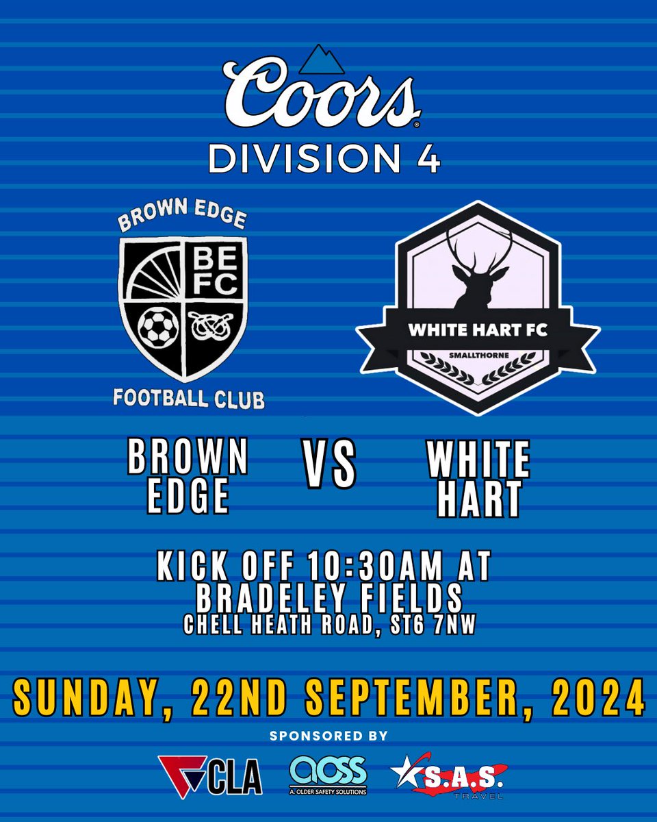 White_HartFC's tweet photo. Sunday we face Brown Edge away down Bradeley

The Hart look to take all 3 points this week instead of settling for just 1!

Get yourself down to come back the lads!

#UpTheHart

🔴⚫️ https://t.co/anyuGrNCl3