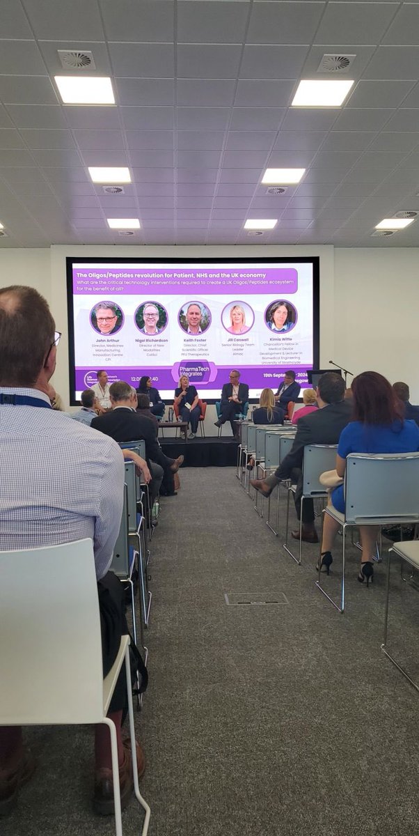 KimiaWitte's tweet image. As a bioengineer, it was an insightful experience to be invited to PharmaTech Integrates 2024, in collaboration with @NMIS_group and @ukCPI, to join a panel discussion on the oligonucleotide and peptide revolution, and its impact on patients, the NHS, and the UK economy.