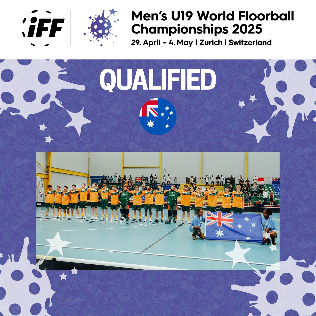 IFF_Floorball's tweet image. 𝐒𝐢𝐧𝐠𝐚𝐩𝐨𝐫𝐞 𝐚𝐧𝐝 𝐀𝐮𝐬𝐭𝐫𝐚𝐥𝐢𝐚 𝐪𝐮𝐚𝐥𝐢𝐟𝐲 𝐟𝐨𝐫 𝐭𝐡𝐞 𝐌𝐞𝐧'𝐬 𝐔𝟏𝟗 𝐖𝐅𝐂 𝟐𝟎𝟐𝟓! 

With two wins each, 🇦🇺 and 🇸🇬 have secured their spots for the @U19WFC in Switzerland!🥳

#floorball #u19wfcq2025 #u19wfc2025 #StarsOfTomorrow