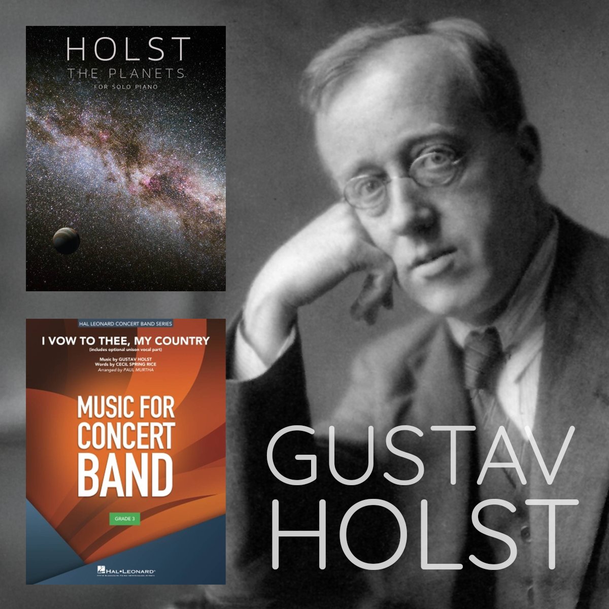 Happy 150th birthday to Gustav Holst, the composer who wrote the soundtrack to our solar system 🪐

To celebrate, explore our full selection of sheet music from Holst here ➡️ bit.ly/3XO2mGn