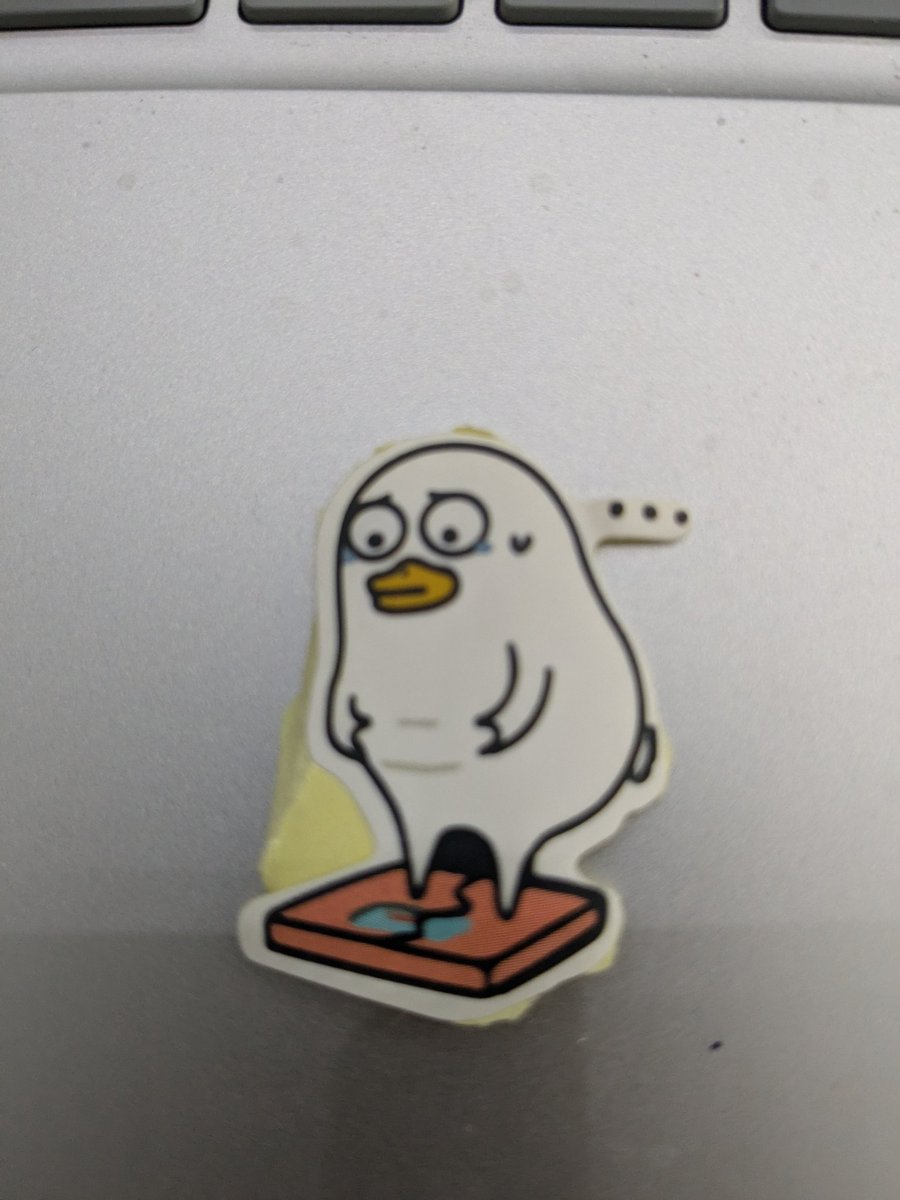 A student gave me this sticker. I think they're trying to tell me something. 😭