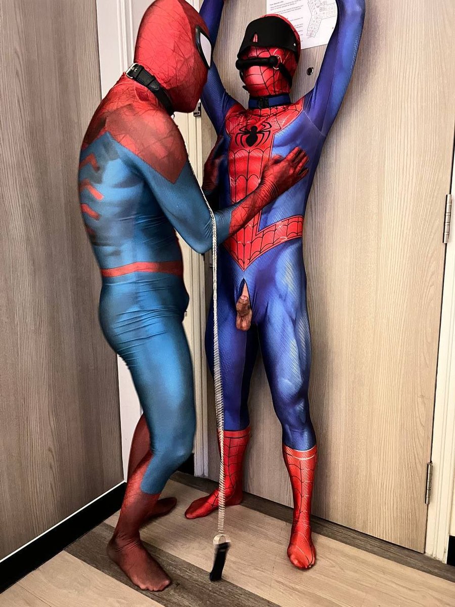 got webbed up by another spidey 🥵 <a href="/spideykidnapped/">Spideykidnapped</a>