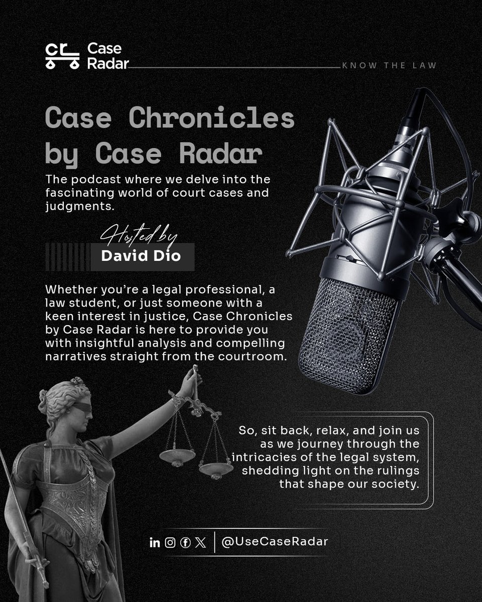 UseCaseRadar's tweet photo. Case Radar Podcast is now available on YouTube and Spotify.
We are launching our podcast with 3 episodes of "Case Chronicles".
Listen, subscribe and share.
YouTube: https://t.co/Trn3vSyhTU
Spotify: https://t.co/nvun7pWk1s
Thank you for walking with us.
#UseCaseRadar https://t.co/lN8SlA0fEx