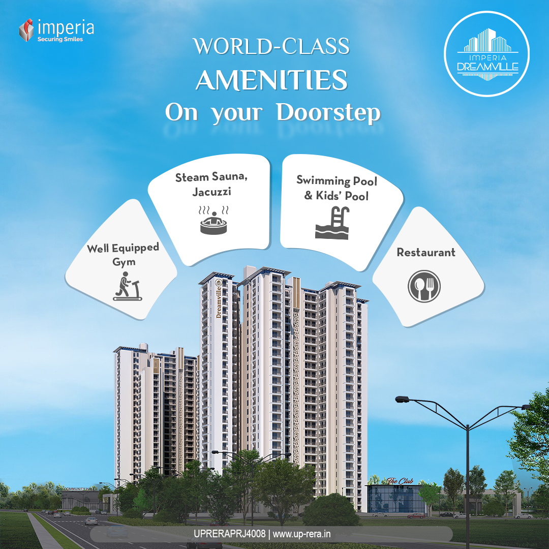 imperiagroup's tweet image. Imperia Dreamville - Luxury Amenities at Your Doorstep

1. Fully Equipped Gym with Steam Room
2. Relaxing Sauna and Jacuzzi
3. On-site Restaurant
4. Swimming Pool &amp;amp; Kids' Pool

Call : 8010606060
#Imperia #ImperiaStructures  #Dreamville #YamunaExpressway #SportsCity #Residential