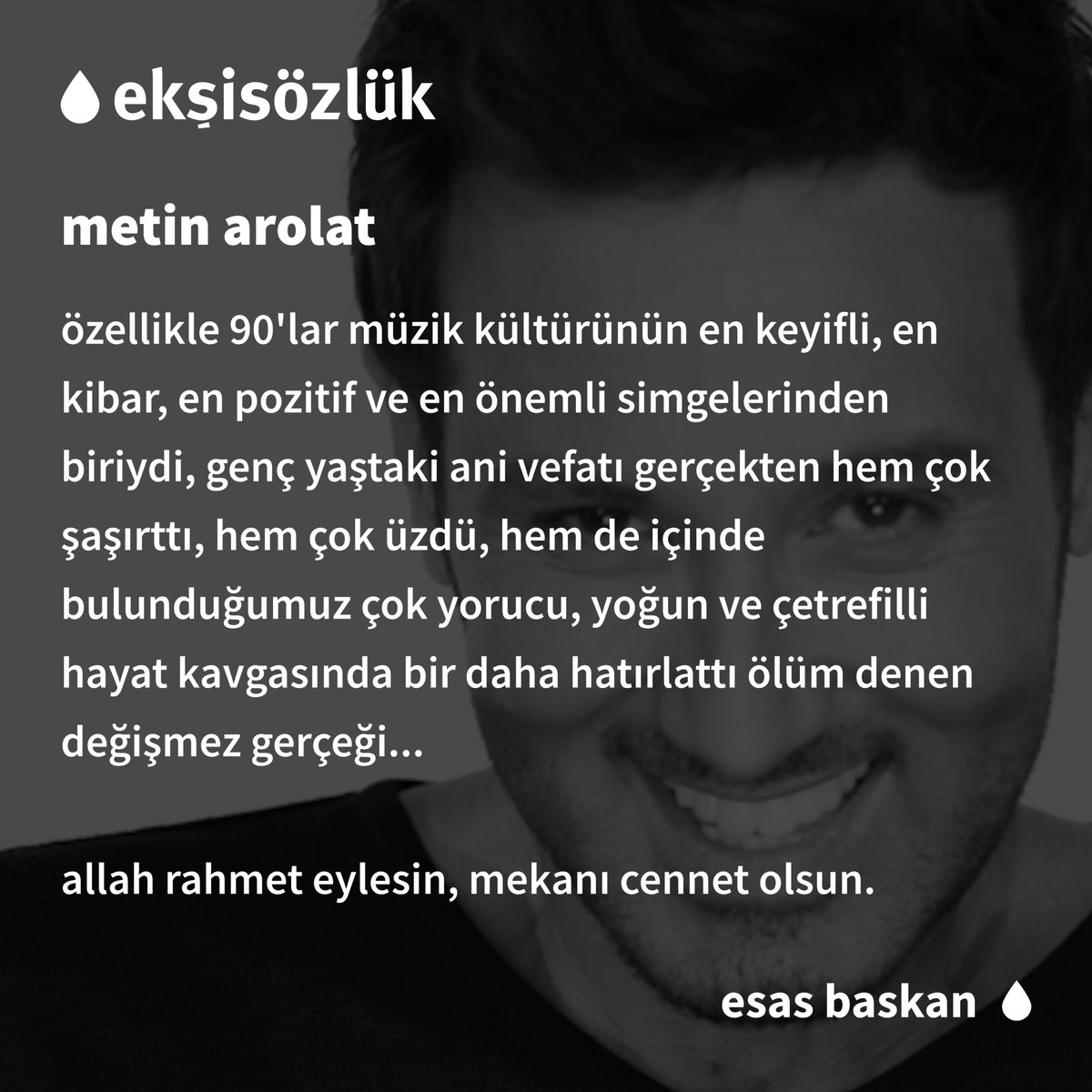 metin arolat’ı kaybettik.

#metinarolat