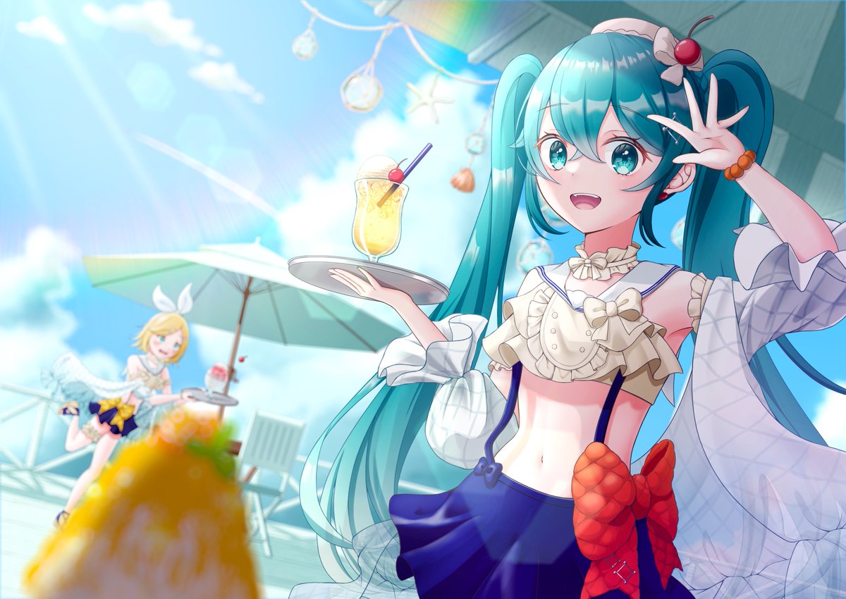 ◇ 手描きイラスト ◇ イラストリクエスト ⭐︎ 月　夏　おまとめ お月見孫六 #刀剣乱舞