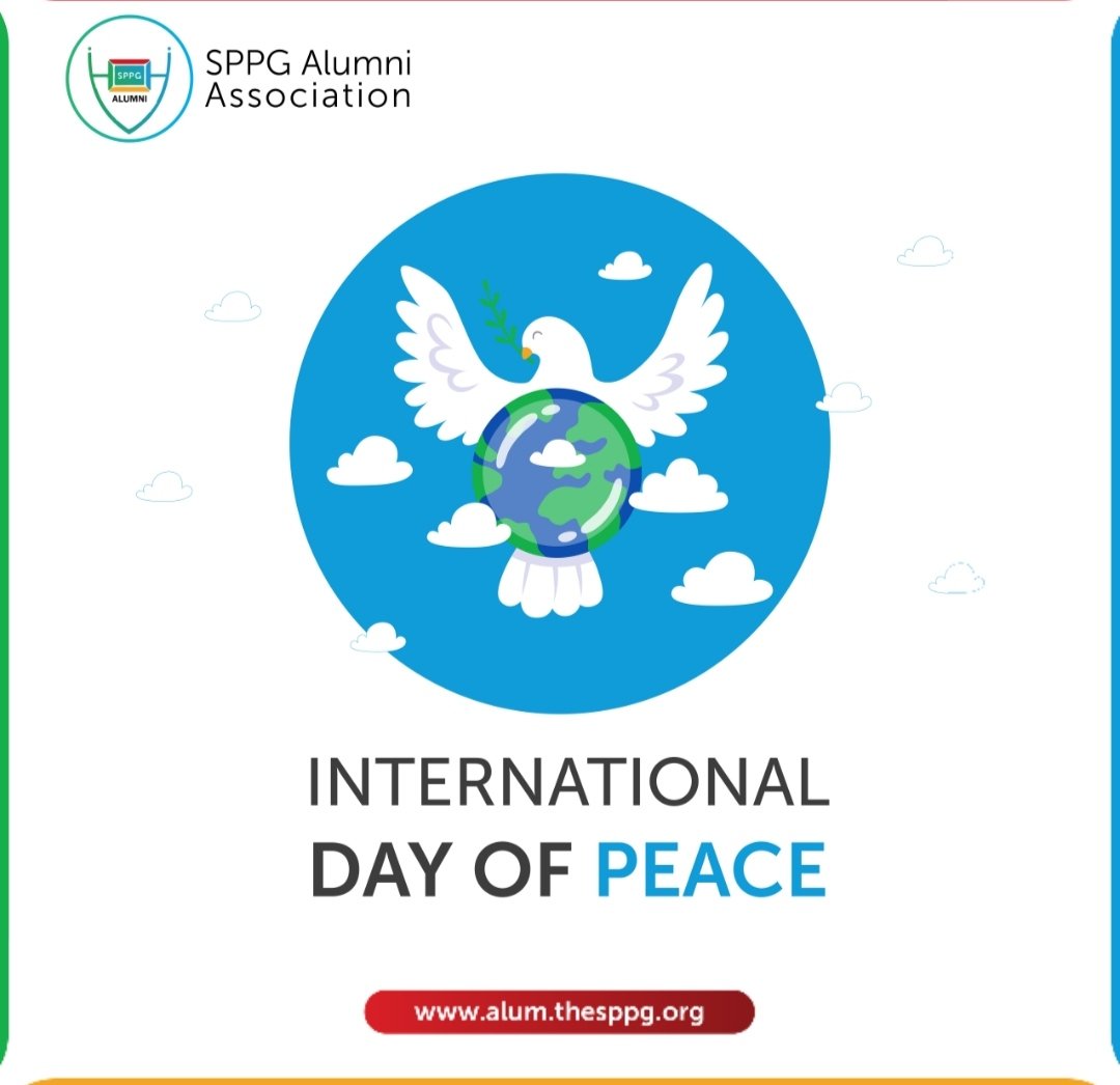 SppgAlum's tweet photo. On this International Day of Peace, we are reminded that true leadership is rooted in fostering harmony and understanding. To "Cultivate a Culture of Peace",let's continue to transform politics in Africa through value-based leadership grounded in character, and competence. https://t.co/HwSDWeGVqf