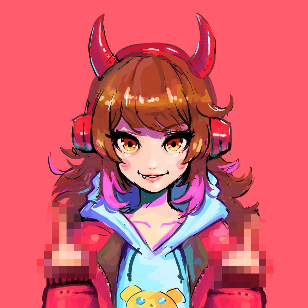 そらとぶかめ☺️🐅 on X: "罵倒Vtuberの五百鬼ノノシル描いてみた #五 ...