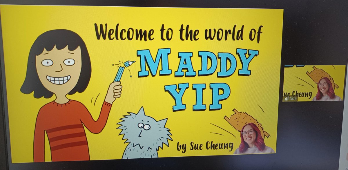 MancLibraries's tweet image. On Thursday we had a wonderful author &amp;amp; illustrator event on Zoom for the new term with the amazing @suecheungstory , speaking to 1590 children about the hilarious Maddy Yip series of books!  
If your class came let us know in the comments.
#manchesterlibraries