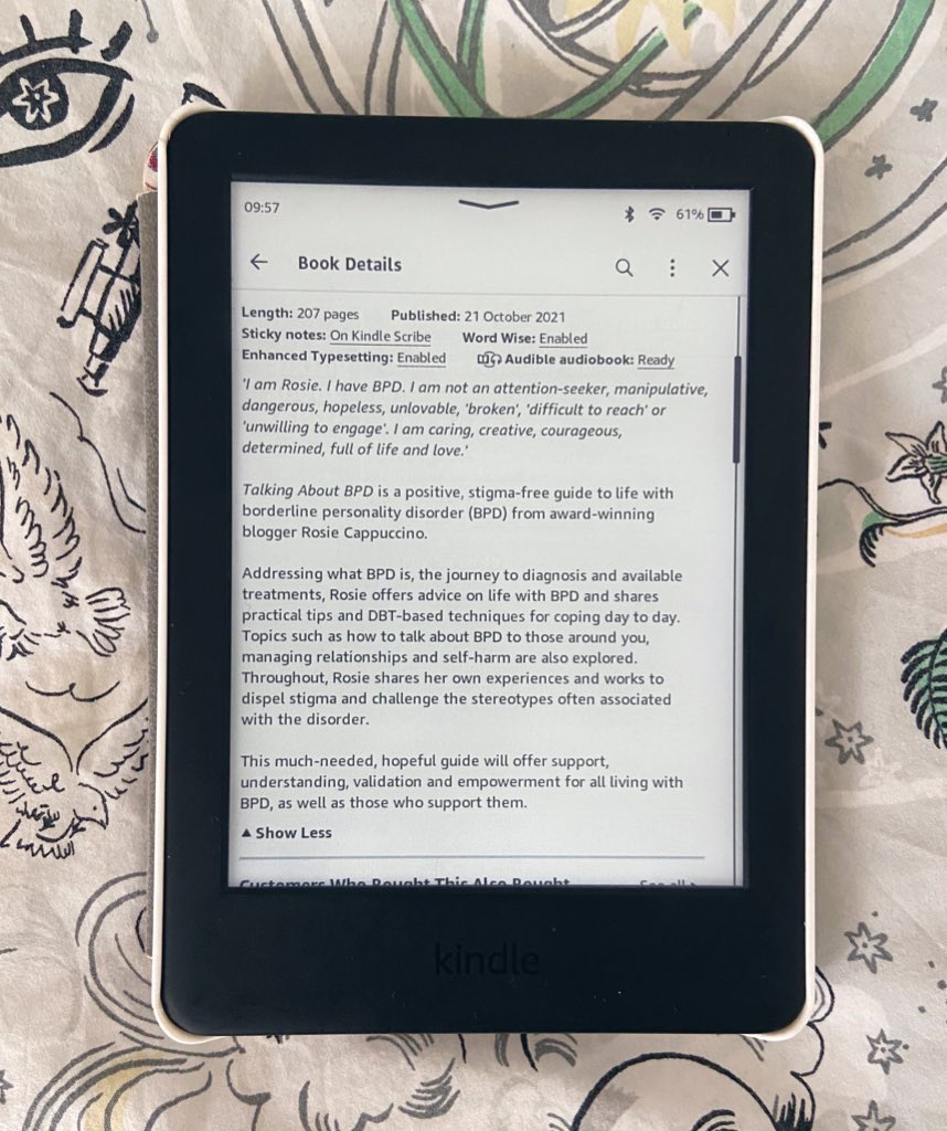 On sale on Kindle at the moment. 

Can’t believe it’s been nearly 3 years since this was released. 

Also can’t believe how lovely the reviews &amp; response have been. 

It made me realise that it’s worth talking about things I once kept hidden inside of me.