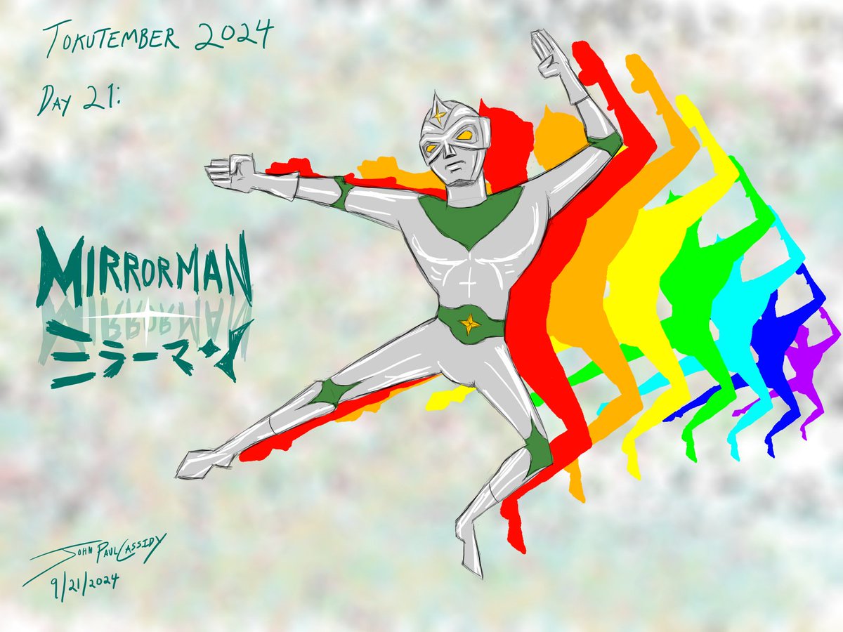 ryuuseipro's tweet photo. Tokutember 2024
Day 21: Tsuburaya Productions' first non-Ultra superhero! The being from the 2nd Dimension, MIRRORMAN (Tsuburaya; 1971)! Earlier commissioned by Tsuburaya as a manga in 1969!
#tokutember2024 #tokutember #tokutsatsu https://t.co/CvoQLNH9c2
