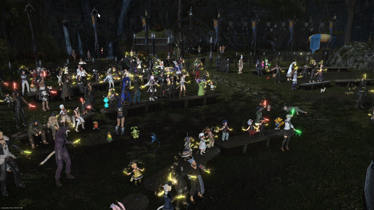 Lisa_Tiamat's tweet photo. グリダニアでも盛り上がってたよ〜

PRIMALS最高〜🎺🎸🎻

#FF14 #THEPRIMALS https://t.co/k9iCi7PfG4