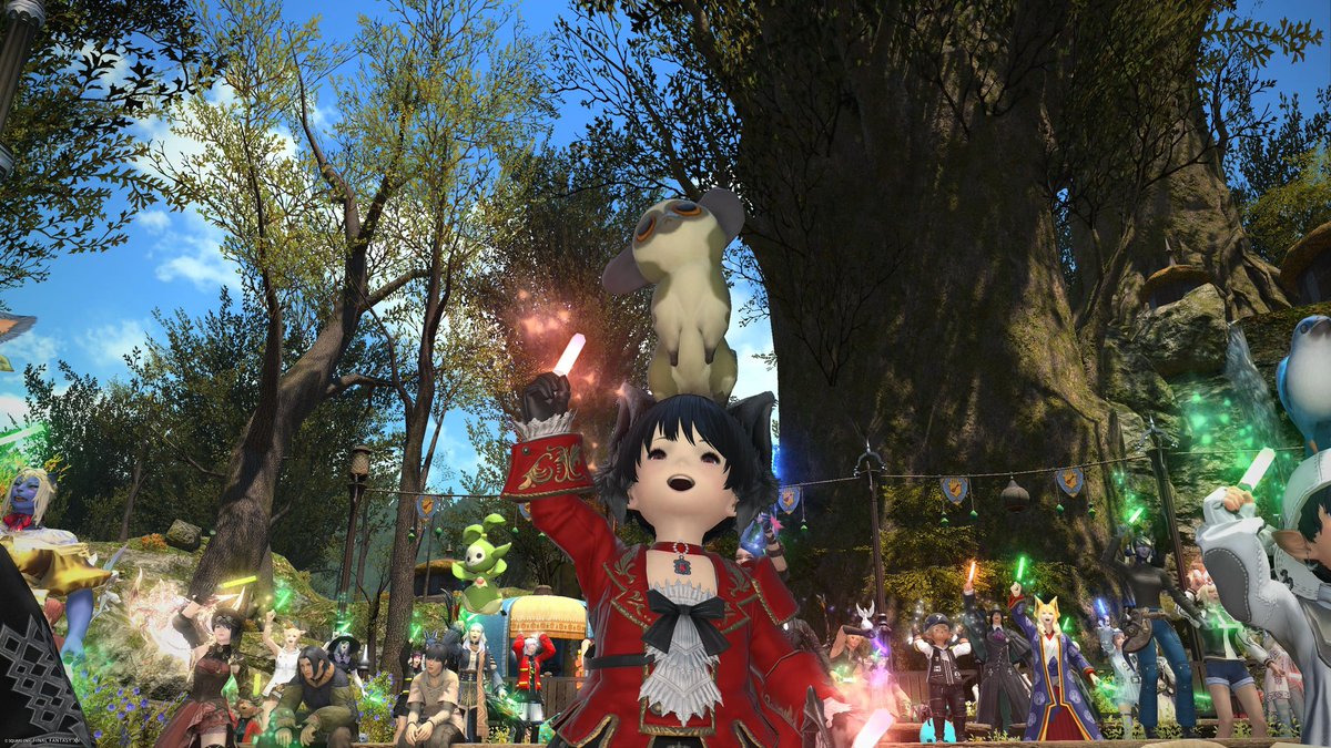 Lisa_Tiamat's tweet photo. グリダニアでも盛り上がってたよ〜

PRIMALS最高〜🎺🎸🎻

#FF14 #THEPRIMALS https://t.co/k9iCi7PfG4