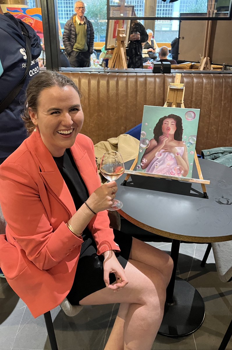 When <a href="/aimeecarton/">Aimee-Louise Carton</a> sold <a href="/KeepAppy/">KeepAppy</a> 2 yrs ago, she felt something was missing. A void came into her life. 

So after 15 years, she picked up painting again, and now 12-months later she’s exhibiting at <a href="/CultureNightDub/">Culture Night Dublin</a>. 

Incredibly proud of her doing something so bold!