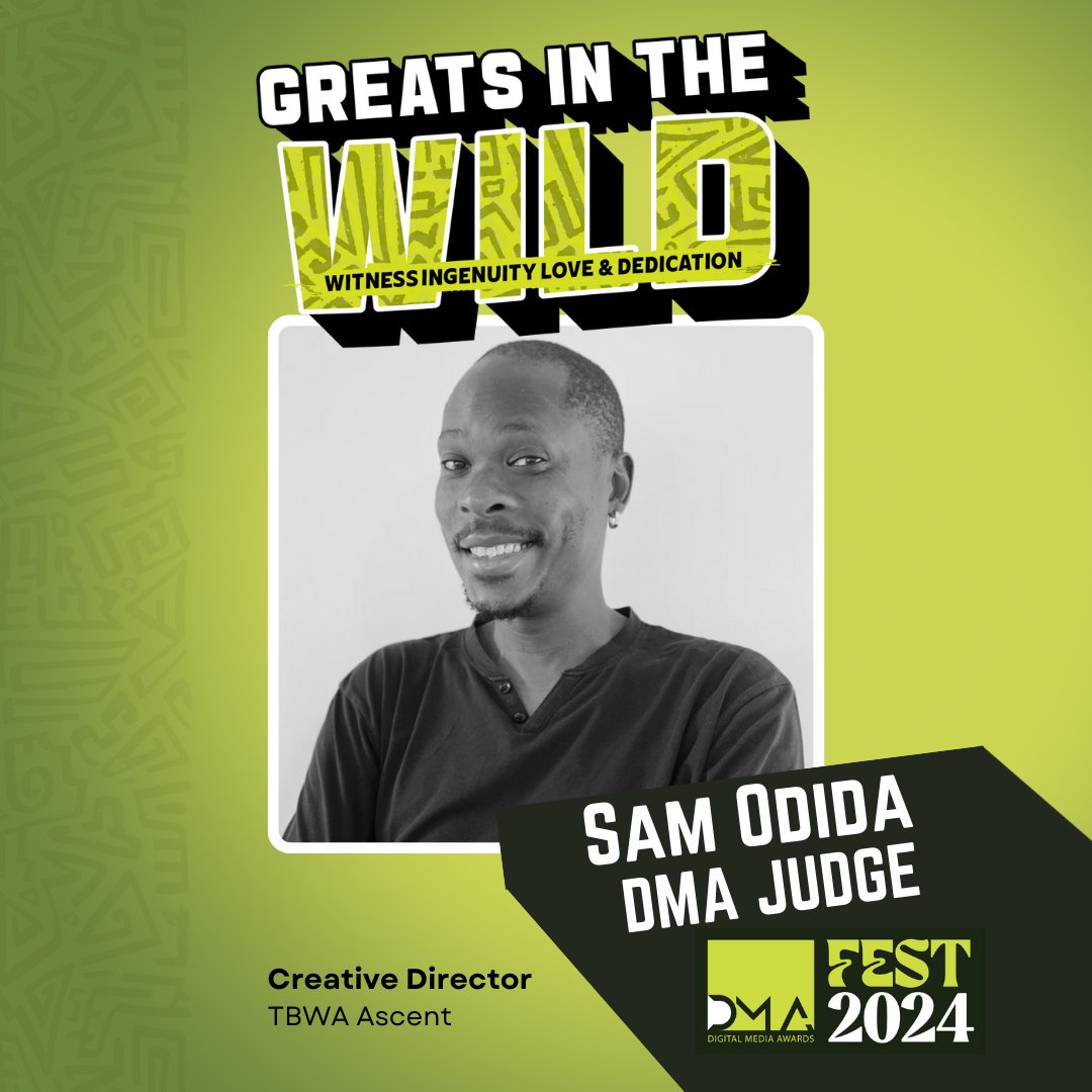 DMAs_Fest's tweet image. Meet Sam Odida Nyabundi, a Creative Director at @tbwaafrica and a jury member at #DMAs 2024

With over 20 years in marketing and previous roles at @RedhouseGroupKe and @WPPScangroup_, he’s driven success for many brands.

#DigitalMediaAwards #DMAGreats #GoWildatDMAs #DMAFest