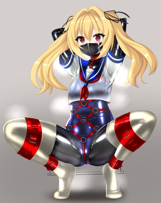 ぴっちりボディハーネス拘束セーラースク水の風見エレンちゃんです(*'▽`*)
ドルフィンウェーブのキャラで一番好き🥰 