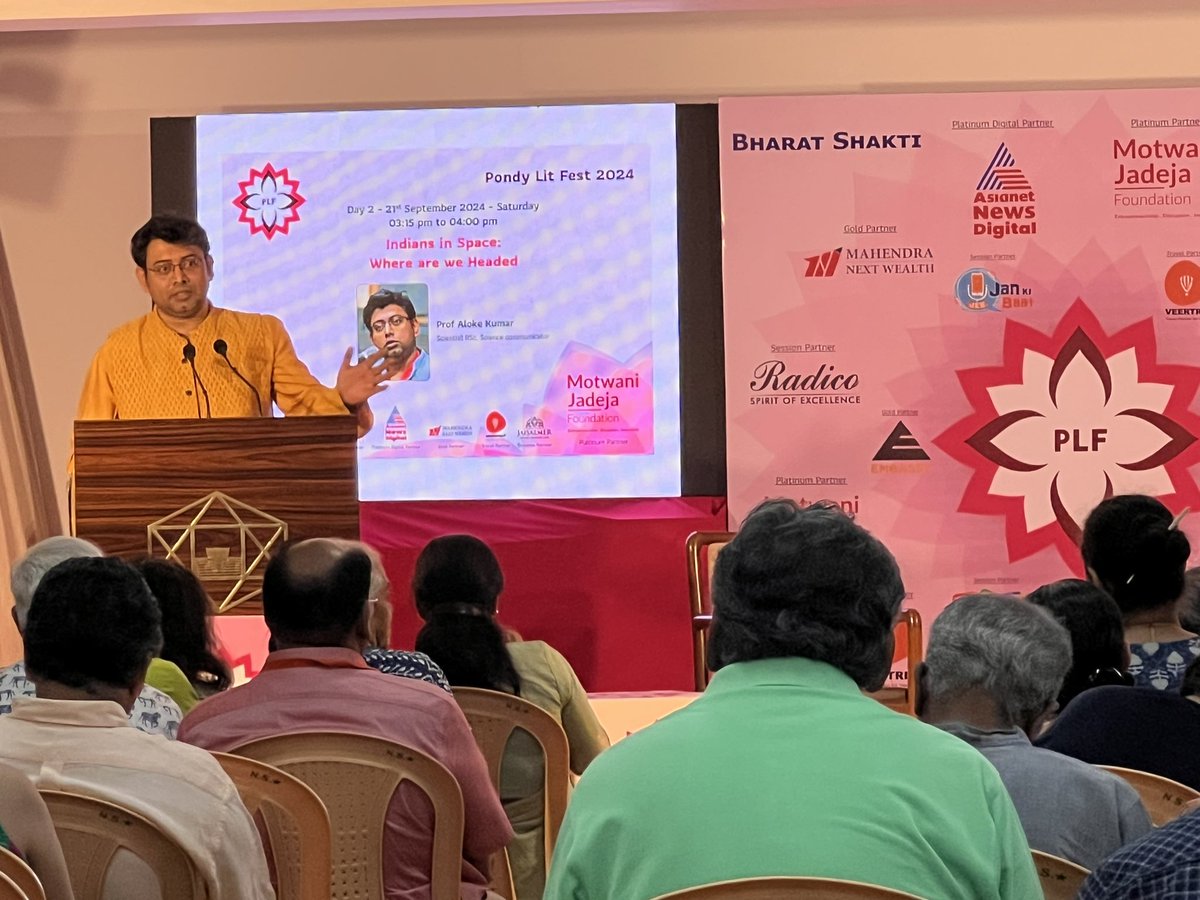 r_sitaram's tweet image. Next up is @aalokelab at the #pondylitfest 

@PondyLitFest #sciencecommunicator