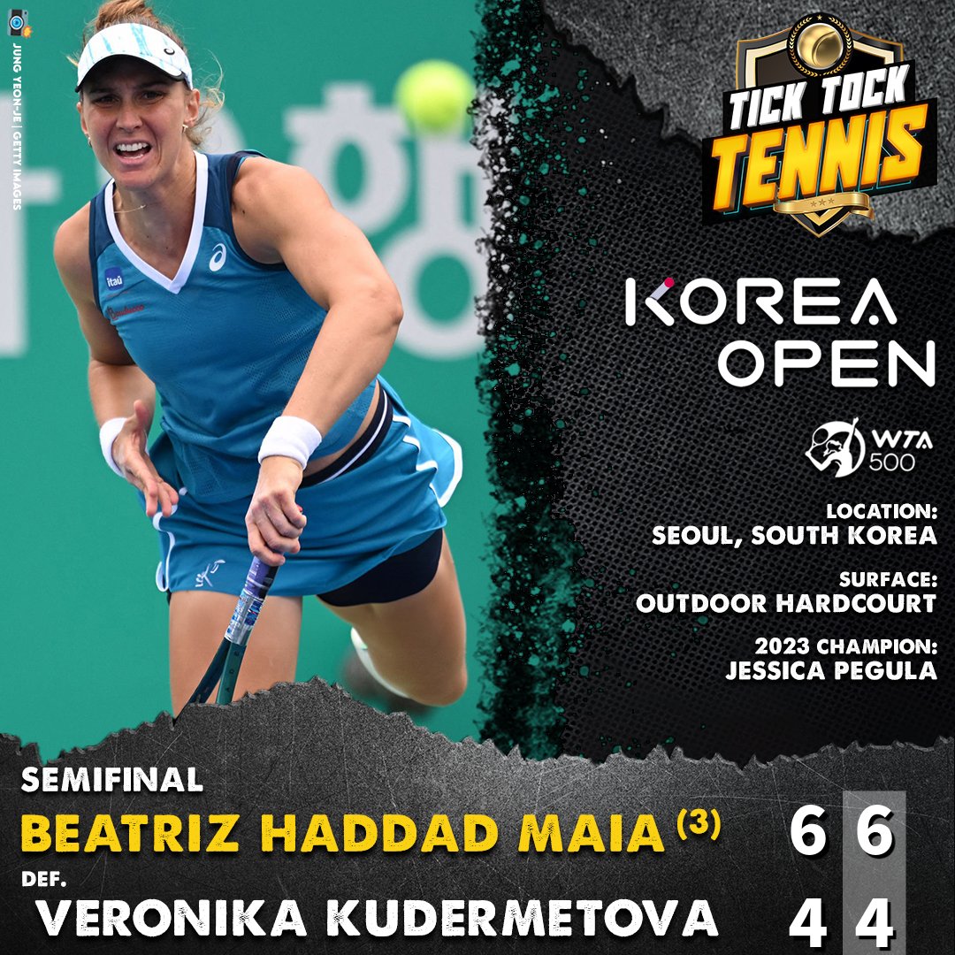 Another Double Bounce for Bia

(Sorry! It was RIGHT there.)

Anyway, I'm gonna go out on a limb and say this has to be a first... defeating sisters on the same day?

After rain forces back-to-back matches on Saturday, Beatriz Haddad Maia pulls double duty on the Kudermetova