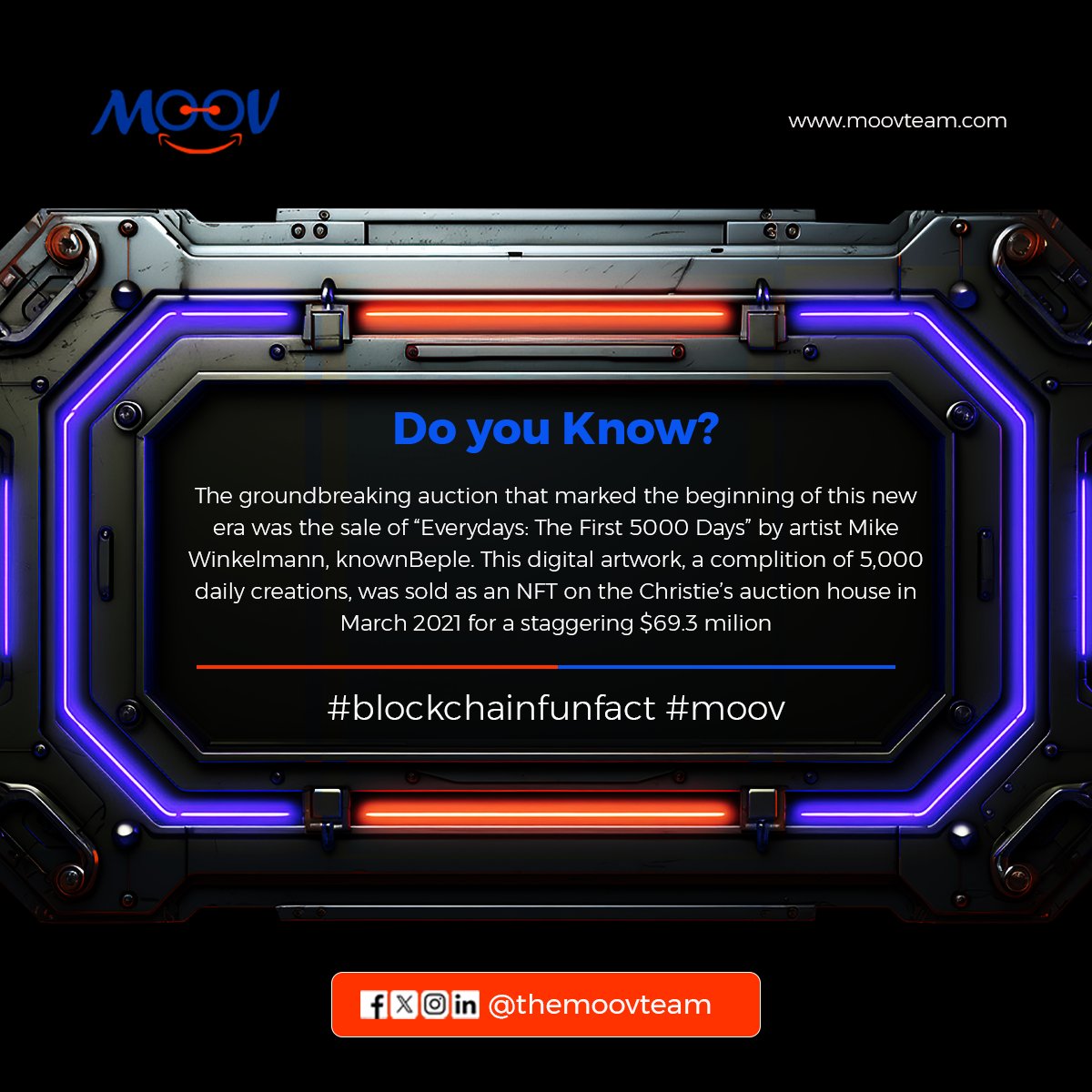 TheMoovTeam's tweet photo. Did you know???
#BlockchainFunFacts #MooV #Web3
#JinxGucciSS25 #Garime #தமிழகவெற்றிக்கழகம் #Vettaiyan https://t.co/kWQQ5upD0o