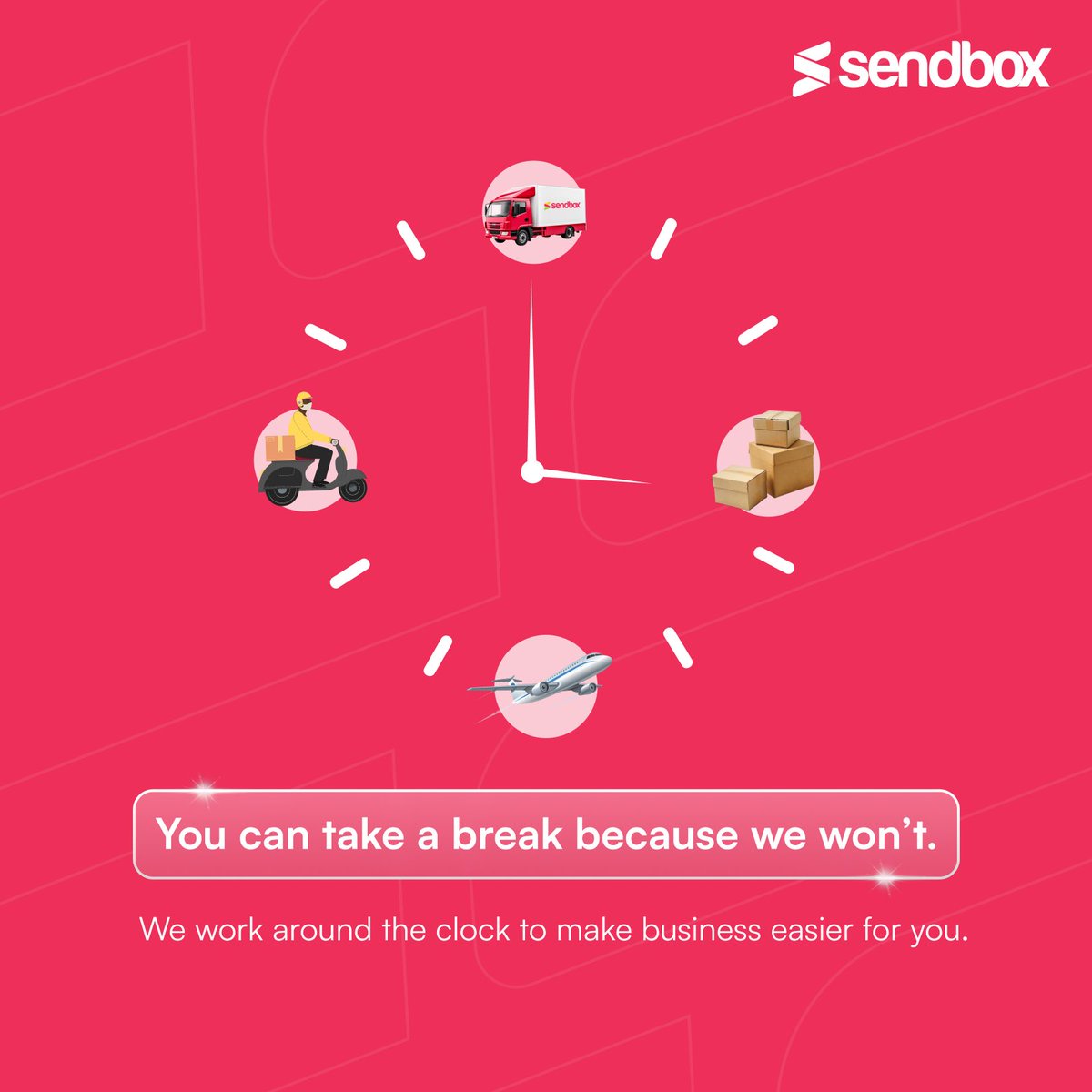 sendbox_ng's tweet photo. Summer, winter, autumn, or spring, no matter the season, we’re here to serve you as you please.

At Sendbox, we're committed to being your logistics partner for life. 

#SendBox
#WeMakeSendPossible https://t.co/tQ2HMkknnf