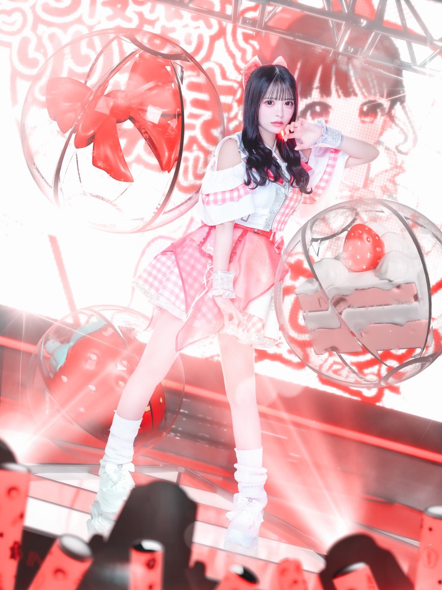 新アー写公開】 ♥心花りり ♡担当カラー 赤 ♥3度の飯よりりりが好き