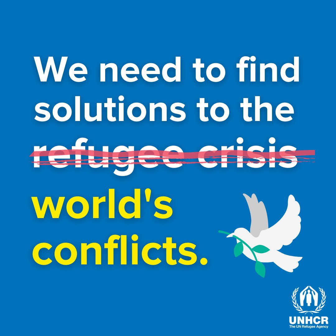 There is no refugee crisis. There’s a political crisis – over and over again.

On #PeaceDay, we’re calling for an end to conflicts so refugees can get what most truly want: the chance to return home.

When peace returns, refugees return.

#UNGA