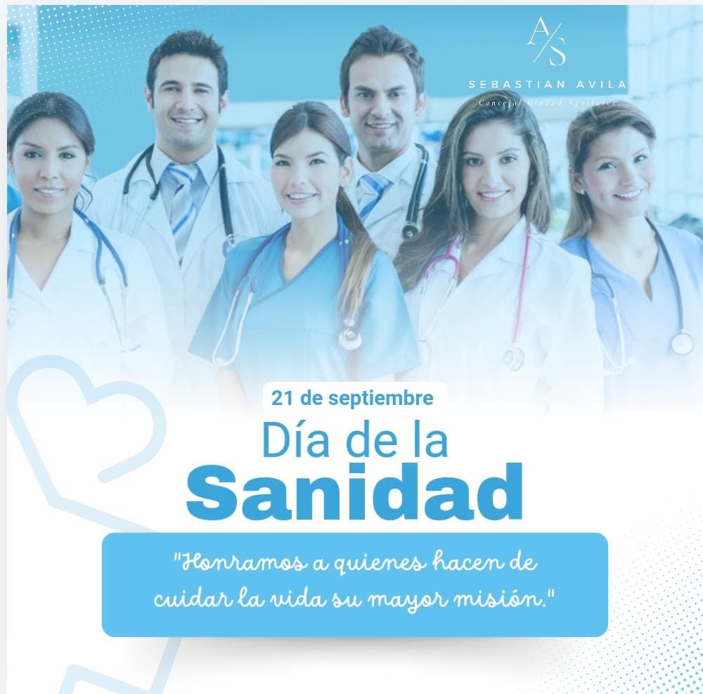 ¡Feliz Día de la Sanidad , especialmente para mis compañeros del Área Operativa Aguilares! Que este día sea un reconocimiento a su esfuerzo, dedicación y compromiso con la salud de todos. ¡Gracias por su labor incansable!