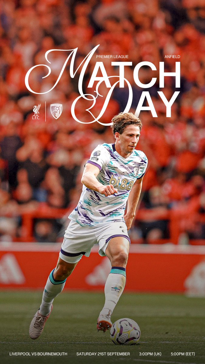 dbadhan_'s tweet photo. Matchday 05: Illia Zabarnyi 🍒
@afcbournemouth #afcb #smsports https://t.co/Xc6t3wnZrH