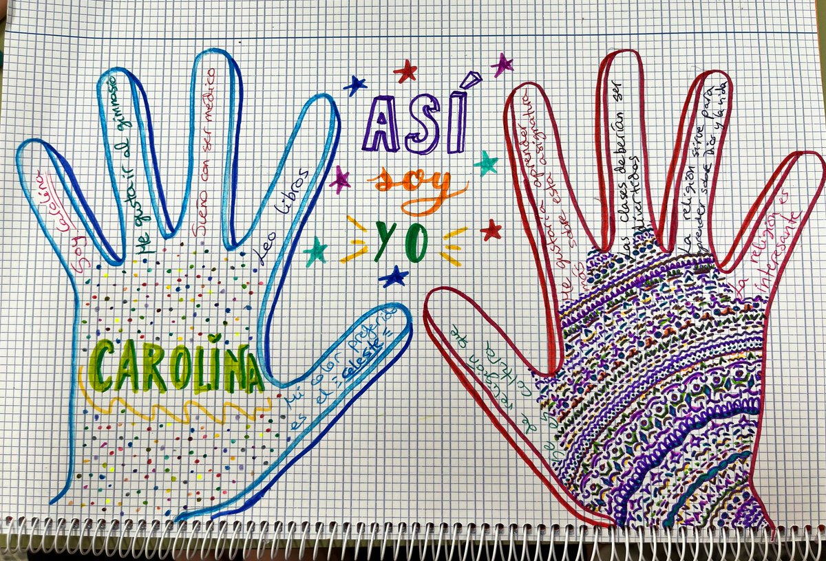 RYjara's tweet photo. ¡Calentamos motores! .
Empezamos con fuerza y pasión las #ClasesdeReli en @MaristasMalaga con una dinámica de presentación y sobre qué es la Religión, nos ayuda a…, qué nos aporta… Aquí tenéis algunas respuestas con mucho sentido.
….Ademas las ponemos de decoración 😍😍 https://t.co/C7DKeXLl7R