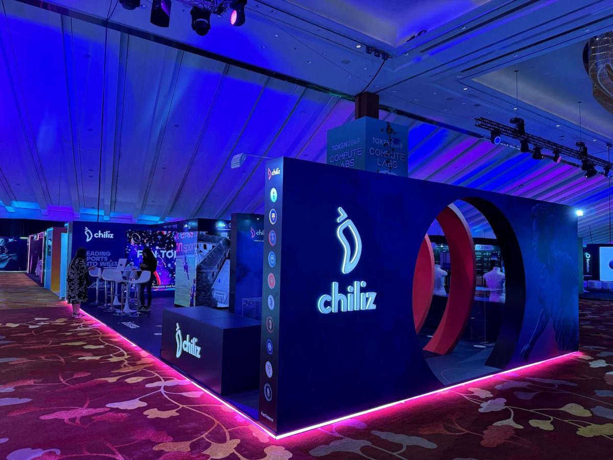 gcsbtc's tweet image. 向 @Chiliz 团队致敬，他们在 #Token2049 展会上展示了从粉丝代币到沉浸式体验的创新成果。对于体育与加密领域的未来，我非常期待！

#ChilizChain