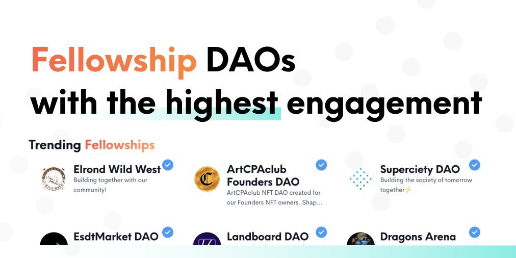 TidyMeOrg's tweet image. now trending on Explore DAO🔥 

– achieved by their mesmerizing amount of engagement on their recent proposal 

 our explore pages are designed to help YOU find DAOs on Elrond with the strongest communities ✅