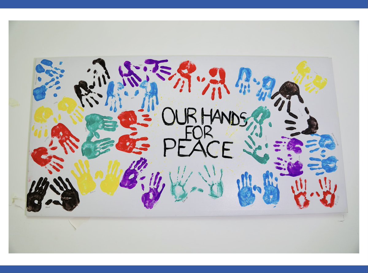 In cultivating a culture of peace, #WANEP staff left their individual handprints on this canvas, symbolising our collective commitment to peace. Each set of handprints represents a unique contribution toward a peaceful future. 
#OurHandsForPeace🕊️ #InternationalPeaceDay