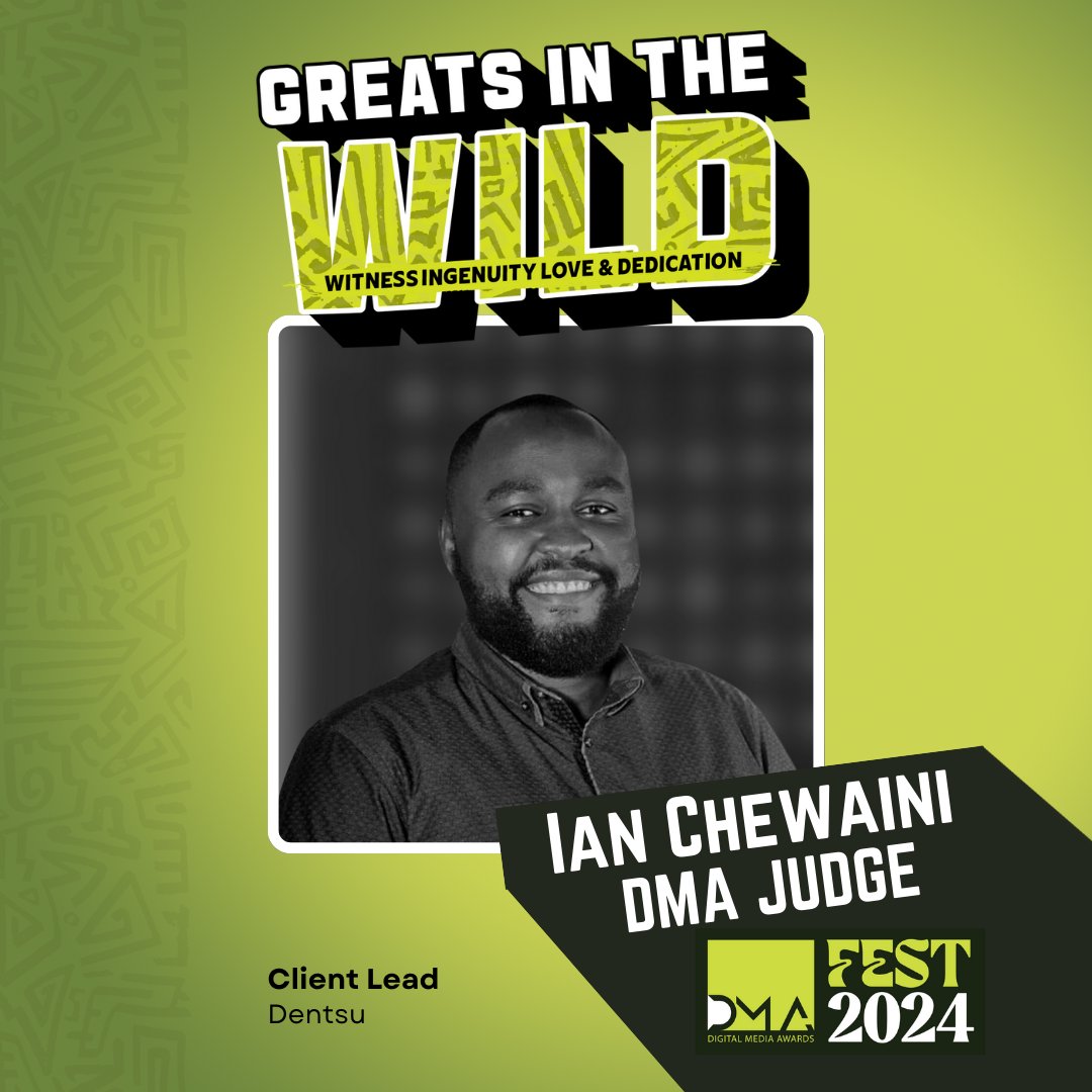 DMAs_Fest's tweet image. Introducing Ian Chewaini, Client Lead at @dentsu_global and a jury member at #DMAs 2024

@chewaini excels in client service, inspiring diverse teams and raising industry standards as a respected leader and trusted advisor. He navigates challenges with finesse.

#DMAFest2024