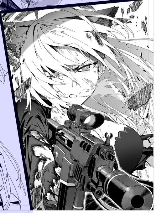 小説本挿絵WIP 