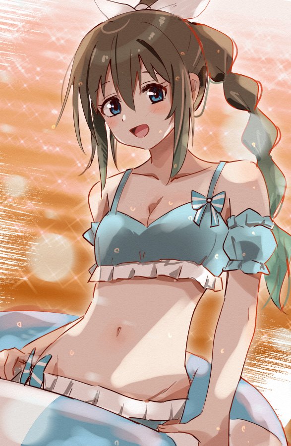 桜坂しずく 「2月ということを感じさせない沖縄すごい#虹ヶ咲 」|ＳＫＴのイラスト