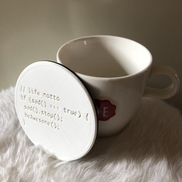raimonvibe's tweet image. 🖥️ Check out my Life Motto Code Coaster! 💻 Inspired by modern programming with a touch of geeky charm. Perfect for tech enthusiasts & home decor! Fits all standard coaster holders.
Print your own: cults3d.com/en/3d-model/ho… 🌐
#3DPrinting #TechDecor #CodingLife #GeekyGifts #CODE