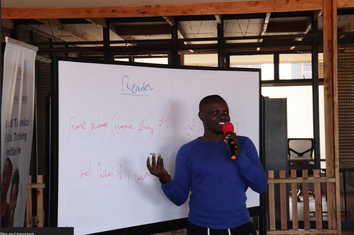 GophersKisumu's tweet photo. The Kisumu Gophers Meetup is in full swing! 

Catch Fred Gitonga and Anthony Oduor presenting on "Writing Tests in Go" right now. Learn the best practices for writing effective tests and make your Go code more reliable.

There’s still time to join us for live coding demos. https://t.co/iDSxUhnAbm