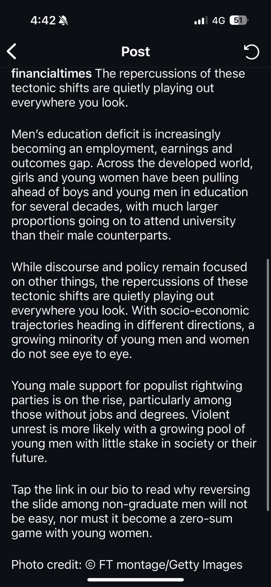 Jun Koh (@jun_koh) on Twitter photo (1/2) Analysis by <a href="/jburnmurdoch/">John Burn-Murdoch</a> <a href="/FT/">Financial Times</a> shows efforts to include women have been effective in some respects. But now the pendulum is swinging the other way and the data corroborates with the frustration of men who feel “left behind”, which leads to extreme viewpoints. Which is why I (1/2) Analysis by <a href="/jburnmurdoch/">John Burn-Murdoch</a> <a href="/FT/">Financial Times</a> shows efforts to include women have been effective in some respects. But now the pendulum is swinging the other way and the data corroborates with the frustration of men who feel “left behind”, which leads to extreme viewpoints. Which is why I