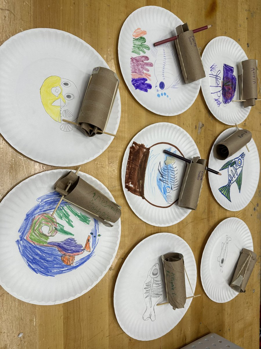 I&amp;D7 Ss made their mark by reading The Dot, building launchers, visiting <a href="/skypeascientist/">skypeascientist</a>, and creating fish art targets. Can’t wait to collect data using projectiles as we celebrate #internationaldotday! <a href="/MrsWilke76/">Agatha Wilke</a> <a href="/mtolivemiddle/">Mt. Olive Middle School</a> <a href="/MountOliveTSD/">Mount Olive Township School District</a>