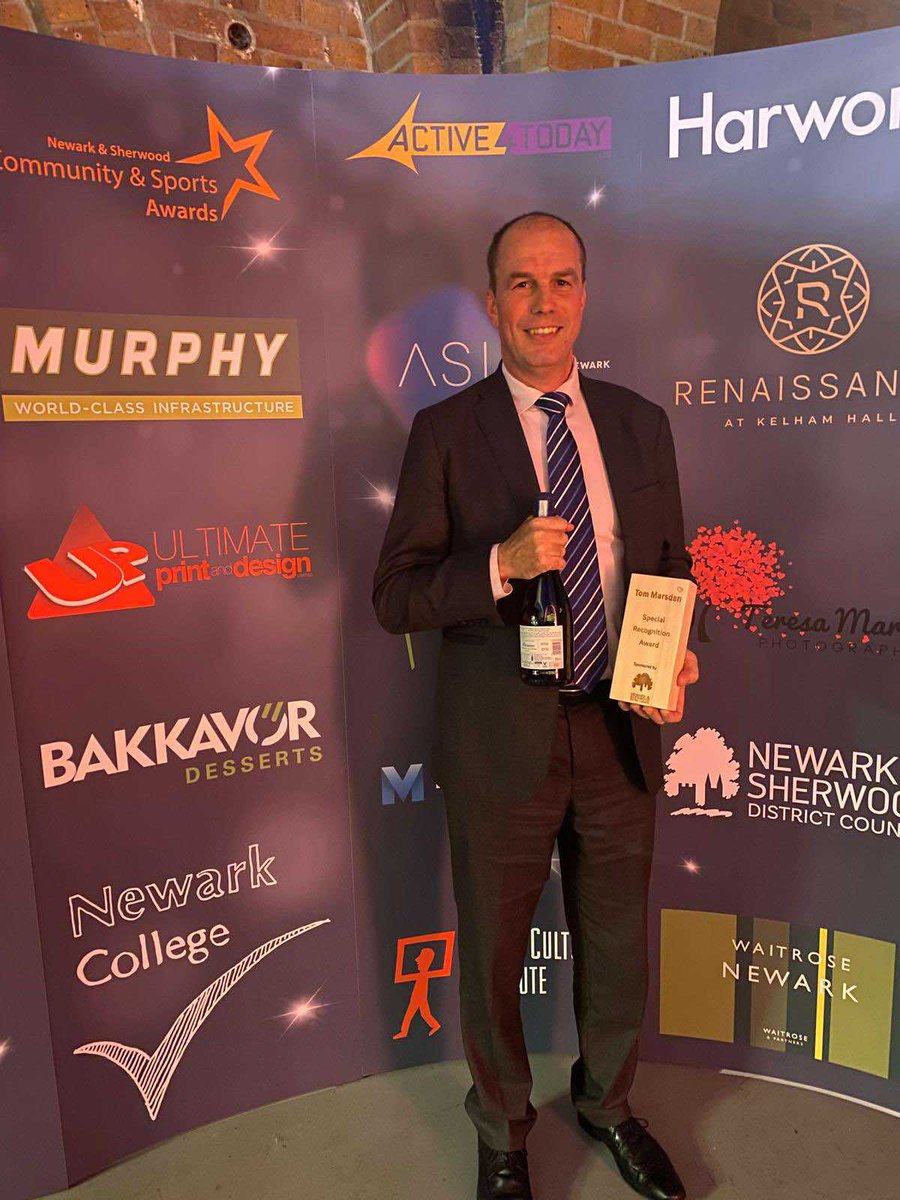 Huge congratulations to Tom Marsden, Chief Strategy &amp; Transformation Officer at the Lincoln College Group, for being honoured with a prestigious Community Award at the Newark and Sherwood Community &amp; Sports Awards 2024 👏