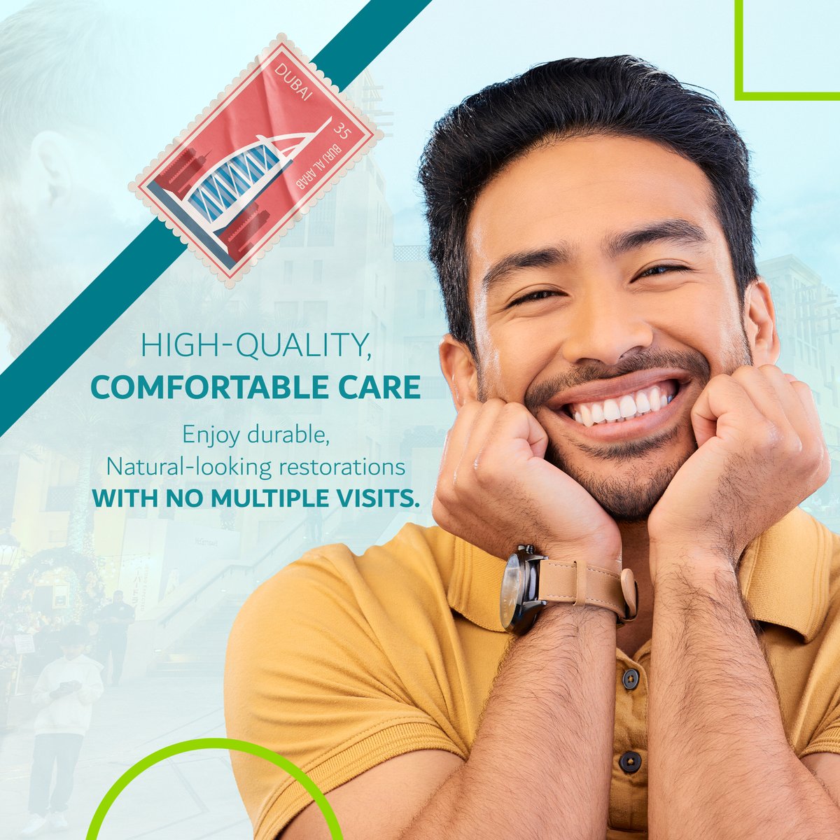 DXHConnect's tweet image. Dubai’s cutting-edge CAD/CAM technology transforms your smile in just one visit!

Experience the future of dental care with same-day, precise &amp;amp; durable, natural restorations.
Say hello to your perfect smile!

#DubaiHealthExperience #MyDubai #DentalTechnology #MedicalInnovation