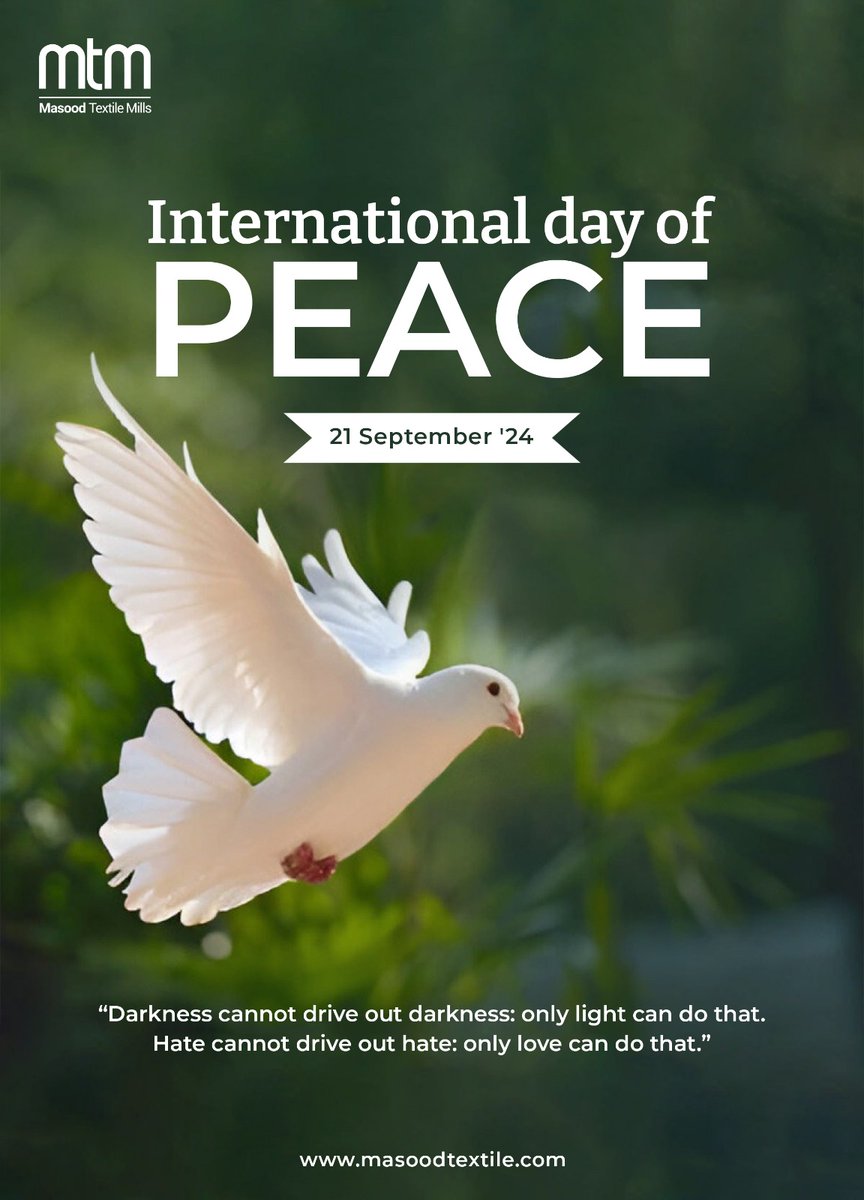 On this day, we stand with millions around the globe who believe that the time for action is now. The message is clear, we need peace more than ever.
Together, let’s create a future where peace prevails.
#PeaceForAll