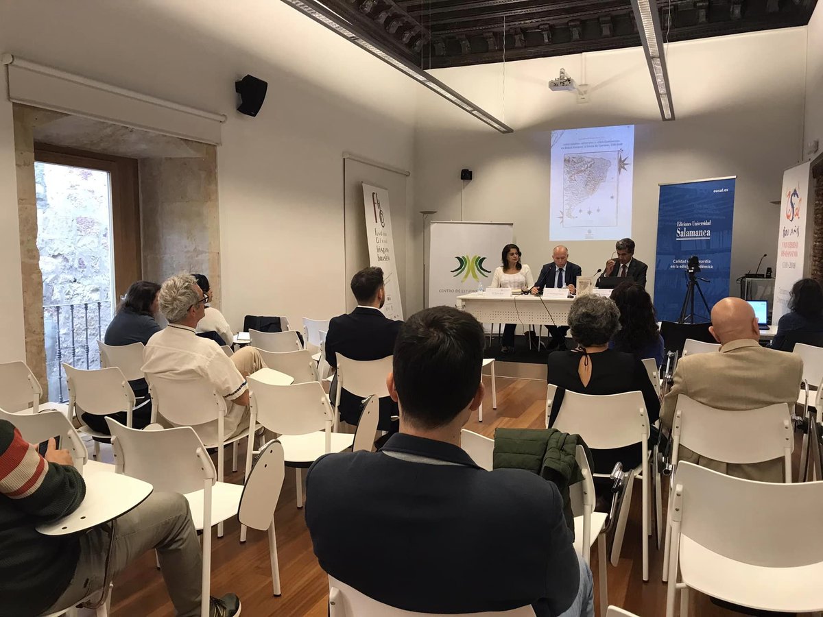 CEB/Univ. Salamanca (@cebusal) on Twitter photo Fotos presentación del libro "Intercambios culturales y 'castellanización' en Brasil durante la Unión de Coronas, 1580-1640" con ensayos de todos investigadores del Grupo de Investigación Reconocido (GIR) <a href="/brasilhis/">BRASILHIS DATABASE</a> de <a href="/usal/">Universidad de Salamanca</a>, el viernes, 20/09, en <a href="/cebusal/">CEB/Univ. Salamanca</a> <a href="/usal/">Universidad de Salamanca</a> #Salamanca
👇 Fotos presentación del libro "Intercambios culturales y 'castellanización' en Brasil durante la Unión de Coronas, 1580-1640" con ensayos de todos investigadores del Grupo de Investigación Reconocido (GIR) <a href="/brasilhis/">BRASILHIS DATABASE</a> de <a href="/usal/">Universidad de Salamanca</a>, el viernes, 20/09, en <a href="/cebusal/">CEB/Univ. Salamanca</a> <a href="/usal/">Universidad de Salamanca</a> #Salamanca
👇