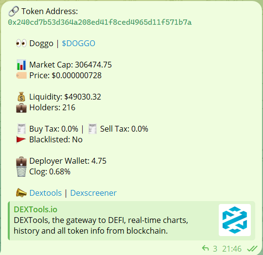 Luki_Gems's tweet photo. 🚀 $DOGGO  has skyrocketed over 60X  since the call! 🌕  
What an incredible week to be part of this crypto wave! Next stop:  $30M Market Cap  💰🔥  

📈 Don't miss out on the momentum, join the run before it's too late! 🐾

📍Contract: [0x240cd7b53d364a208ed41f8ced4965d11f571b7a] 

Join the announcement group for updates & results: https://t.co/sQddlL15MW
