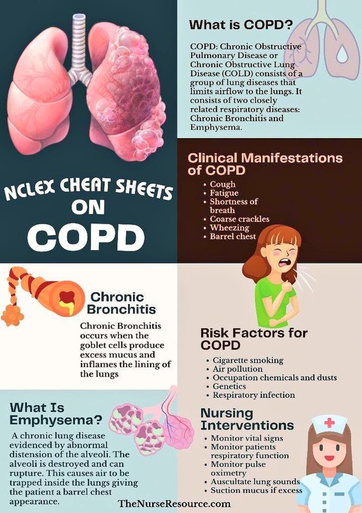 Gazal6849's tweet image. 📌COPD Breakdown by nurseresource
#medx
#MedicalResearch
