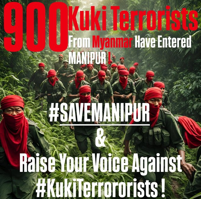 #savemanipur from #KukiTerrorists !

<a href="/ramindesai/">Rami Niranjan Desai</a> <a href="/VladAdiReturns/">Vladimir Adityanath</a> #NarcoTerrorism #Manipur #KukiTerrorists #SaveManipur #Meiteis #Noseparateadministration #ManipurViolence <a href="/narendramodi/">Narendra Modi</a> <a href="/PMOIndia/">PMO India</a> <a href="/HMOIndia/">गृहमंत्री कार्यालय, HMO India</a> <a href="/AmitShah/">Amit Shah</a> <a href="/NBirenSingh/">N. Biren Singh</a> <a href="/TOIIndiaNews/">TOI India</a> <a href="/ANI/">ANI</a> <a href="/ndtv/">NDTV</a> #Manipur