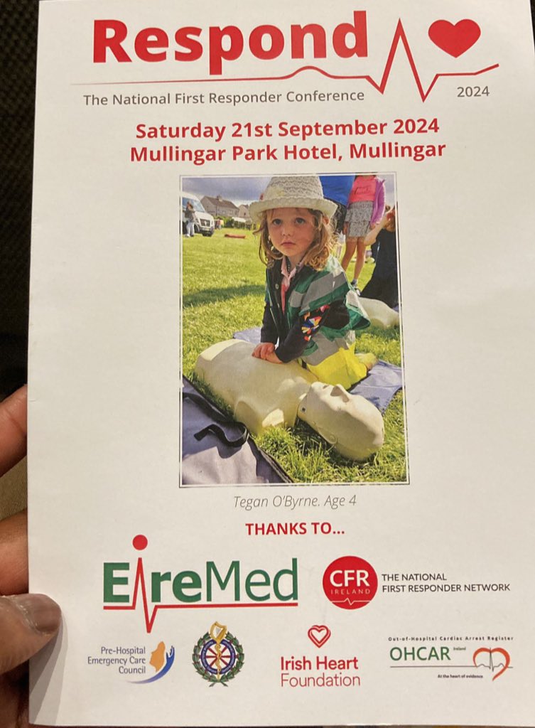 themattmak's tweet image. Good luck to Frank, our Patient Liaison Nurse @LDNairamb, who is giving the keynote address at the National First Responder Conference 2024 in Ireland -thanks for spreading the word!