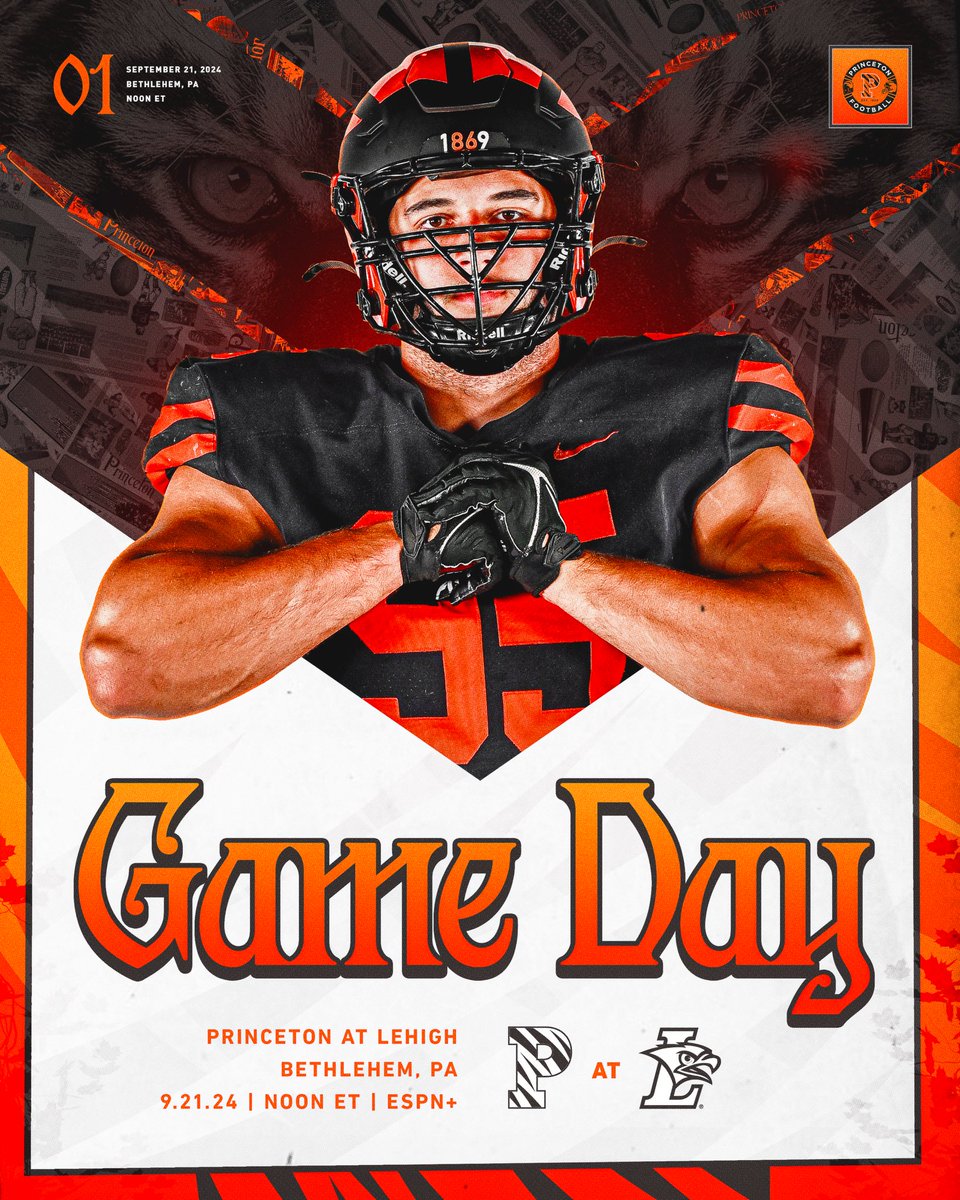 Princeton Football (@princetonftbl) on Twitter photo Game Day #οΈβ£1οΈβ£
Β
π - <a href="/LehighFootball/">Lehigh Football</a>
π β Bethlehem, Pa.
β° - 12 p.m.
π» - shorturl.at/6pJIT
π» - shorturl.at/3evfQ
π - shorturl.at/w2GJv
ποΈ - shorturl.at/Rtoiw
#JUICE ππ₯€ Game Day #οΈβ£1οΈβ£
Β
π - <a href="/LehighFootball/">Lehigh Football</a>
π β Bethlehem, Pa.
β° - 12 p.m.
π» - shorturl.at/6pJIT
π» - shorturl.at/3evfQ
π - shorturl.at/w2GJv
ποΈ - shorturl.at/Rtoiw
#JUICE ππ₯€