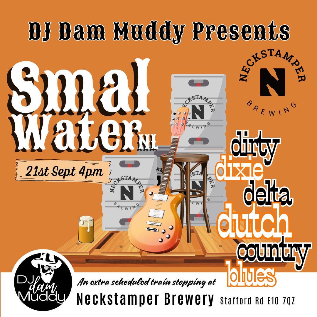 At the taproom today - free brewery tours every hour, on the hour (2-6pm) just turn up.  This is part of the open weekend of design, craft and making across the Argall Industrial Area.

And - live music at the taproom with @smalwater from around 4pm - amazing Dutch country blues.